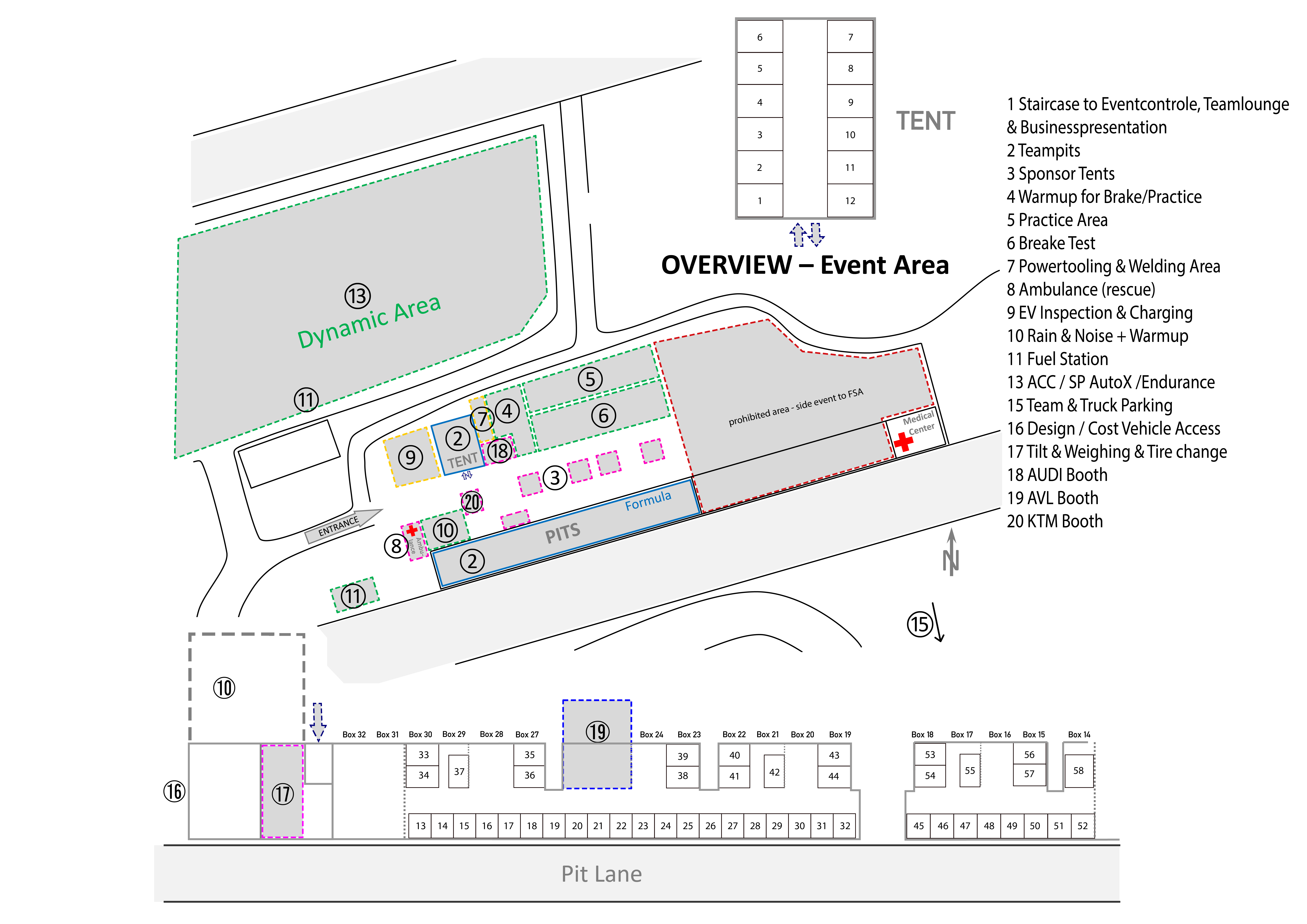 Event site overview